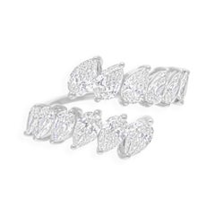 2,92Ct SI/H Anillo Envolvente de Diamantes Naturales Regalo Oro Blanco 14 Kilates Todos los aranceles pagados