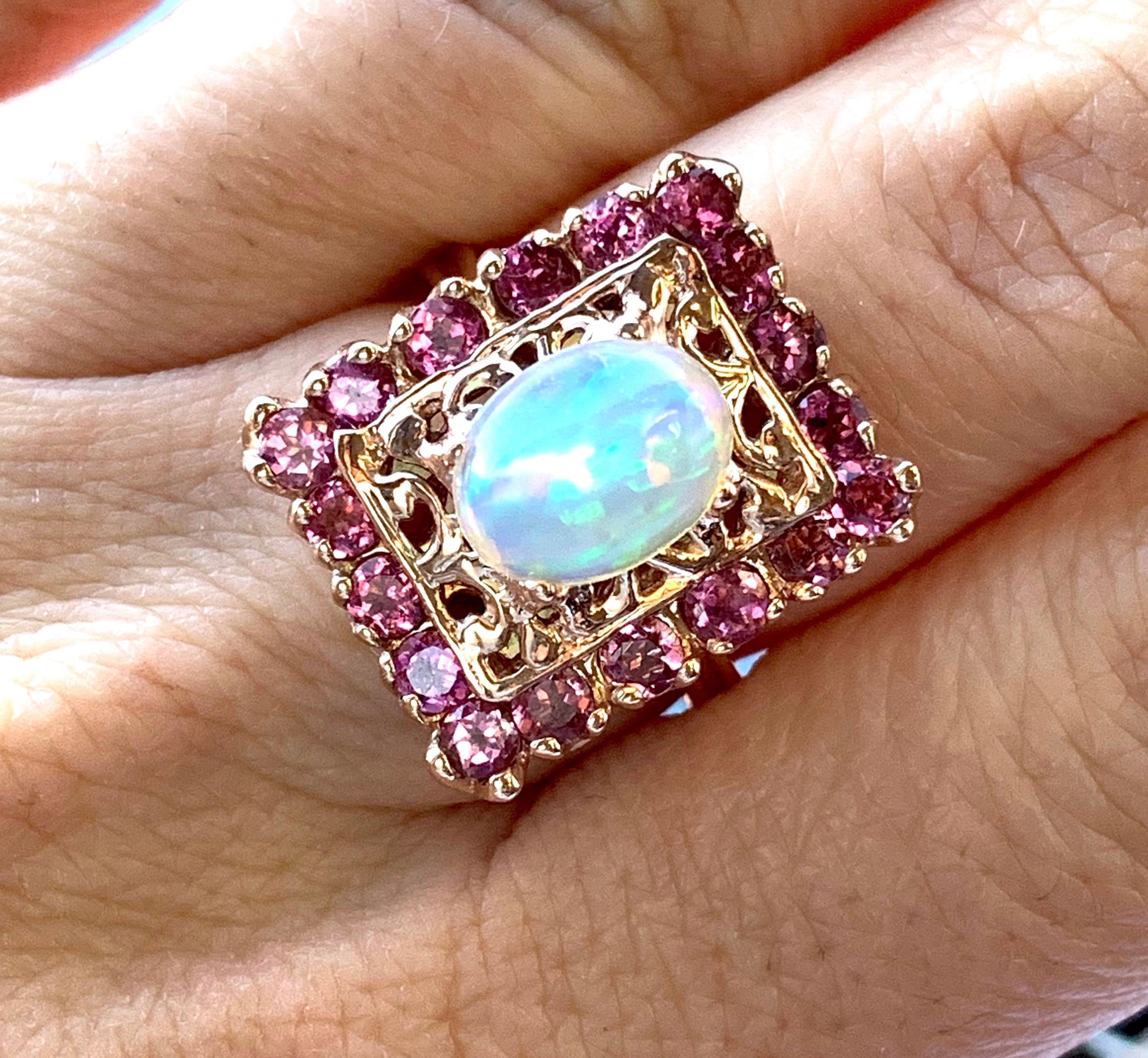 opal square ring