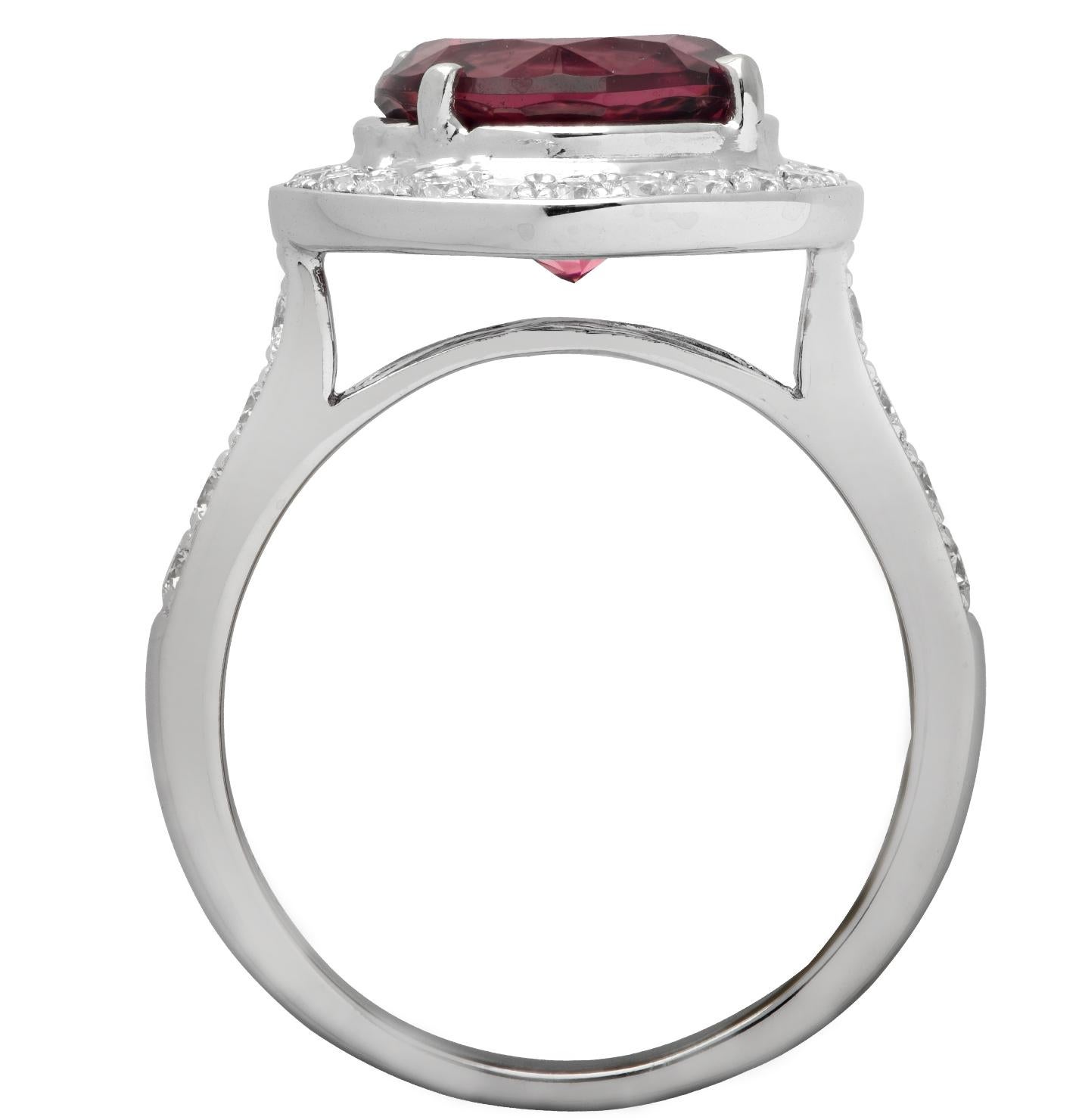 rubellite engagement ring