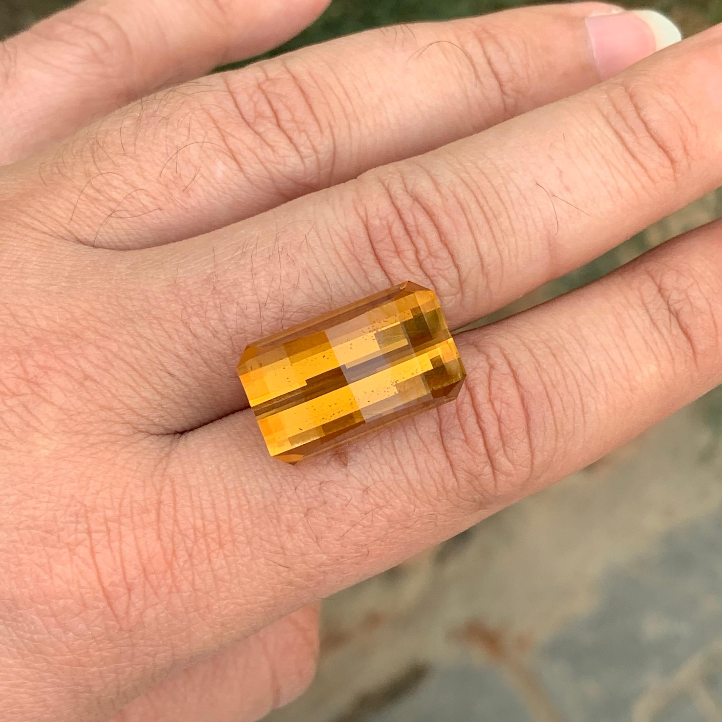 29,30 carati di Citrino naturale sfuso Smith & Smith Bar Cut Gemstone in vendita 4