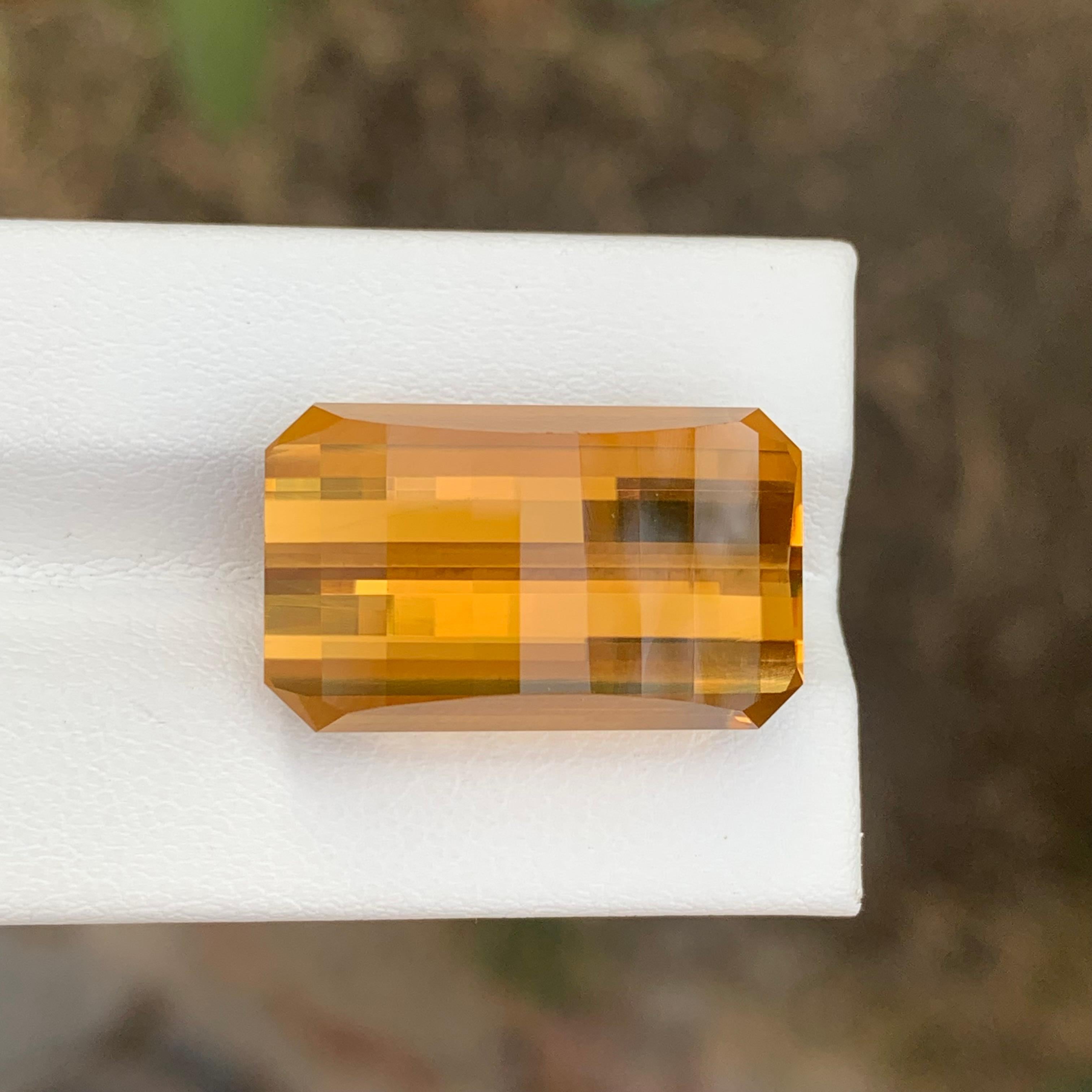 29,30 carati di Citrino naturale sfuso Smith & Smith Bar Cut Gemstone in vendita 5