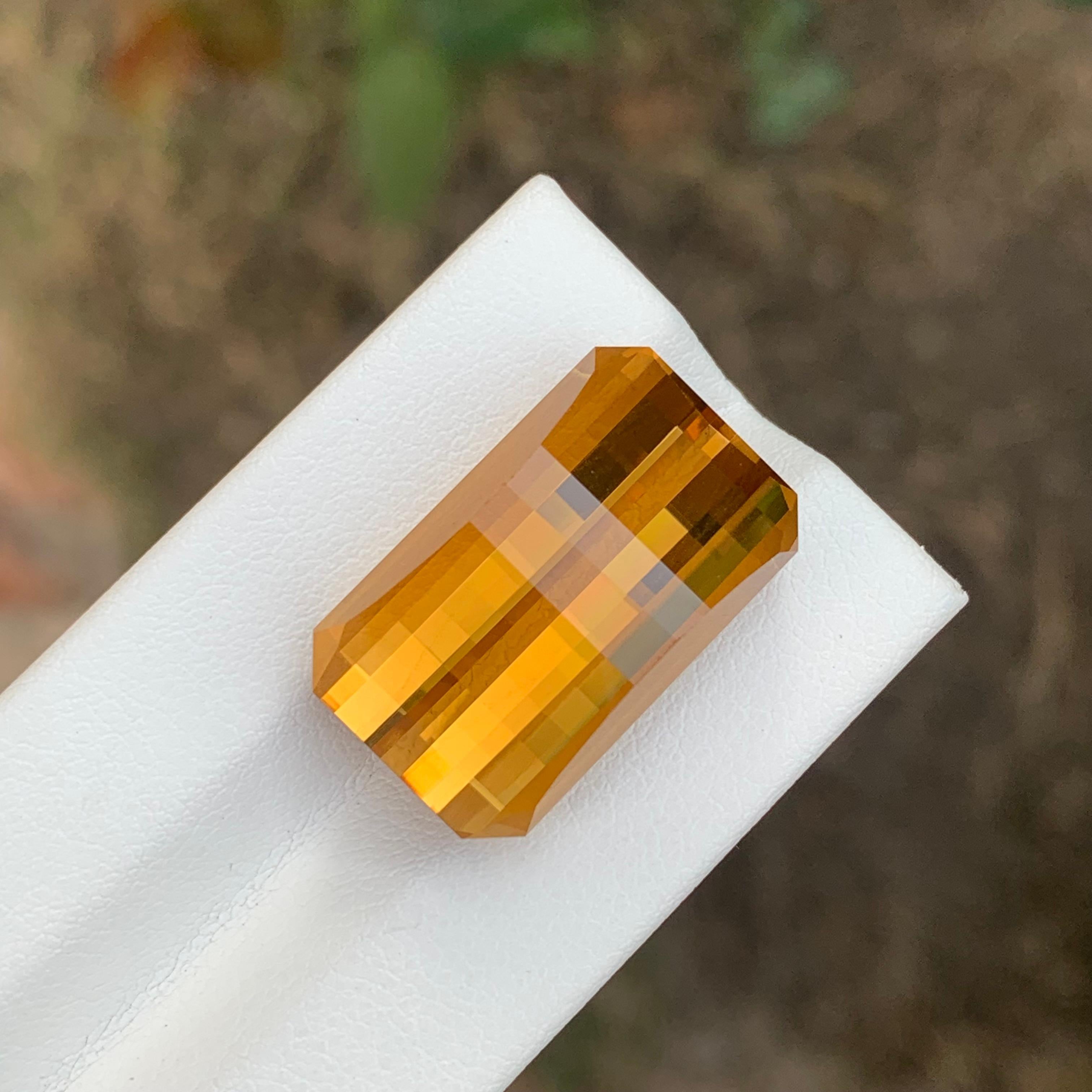 29,30 carati di Citrino naturale sfuso Smith & Smith Bar Cut Gemstone in vendita 3