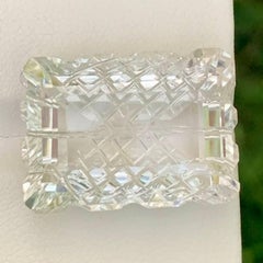 29.30 Carat Natural Loose Fancy Carved Quartz For Jewellery Pakistani Gemstone