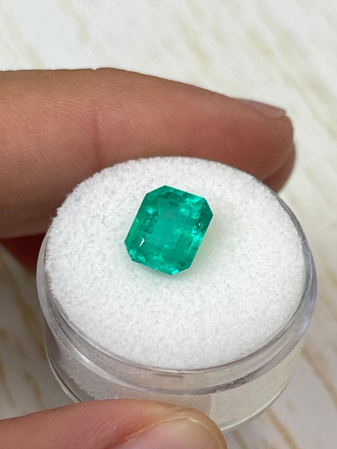 2,93 ct Impresionante gema Muzo verde colombiana talla esmeralda 9x8 genuina del mes de mayo en Nuevo estado para la venta en Jupiter, FL