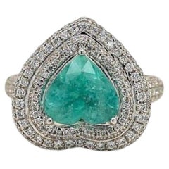 2.93ct Vivid Neon Blue (Copper-Bearing) Natural Paraiba Tourmaline RING 18K Gold