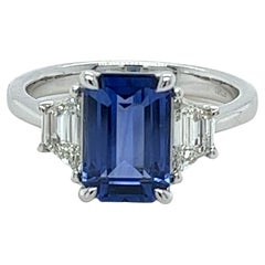 2.94 Carat Emerald Cut Ceylon Sapphire
Diamond Ring in Platinum 2.94 Carat Emerald Cut Ceylon Sapphire
Diamond Ring in Platinum