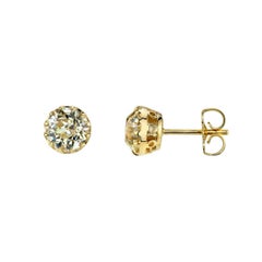 2.94 Carat Old European Cut Diamond Studs