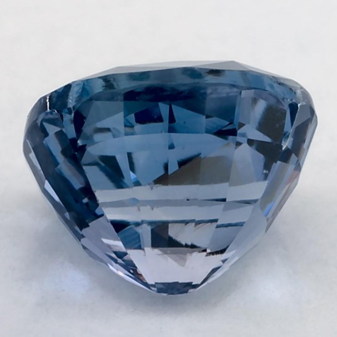 2.94 carati di zaffiro blu a cuscino certificato, gemma sfusa In condizioni Nuovo in vendita a Fort Lee, NJ