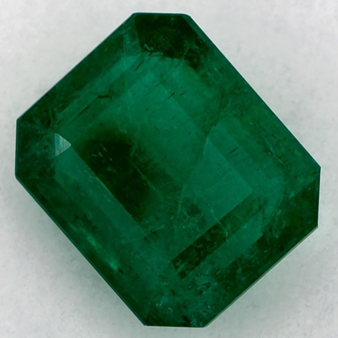 2.94 qt Esmeralda talla octágono Gema suelta Corte octogonal en venta