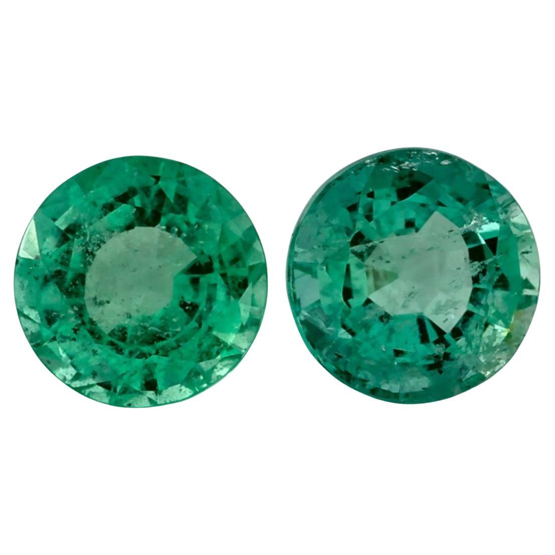 2.94 Ct Emerald Round Loose Gemstone
