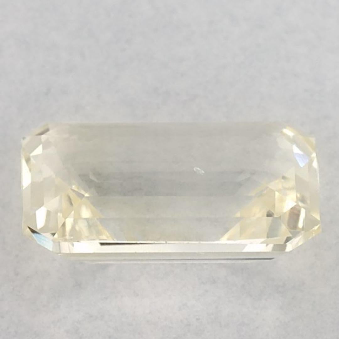 2.94 carati di zaffiro giallo ottagonale sciolto In condizioni Nuovo in vendita a Fort Lee, NJ