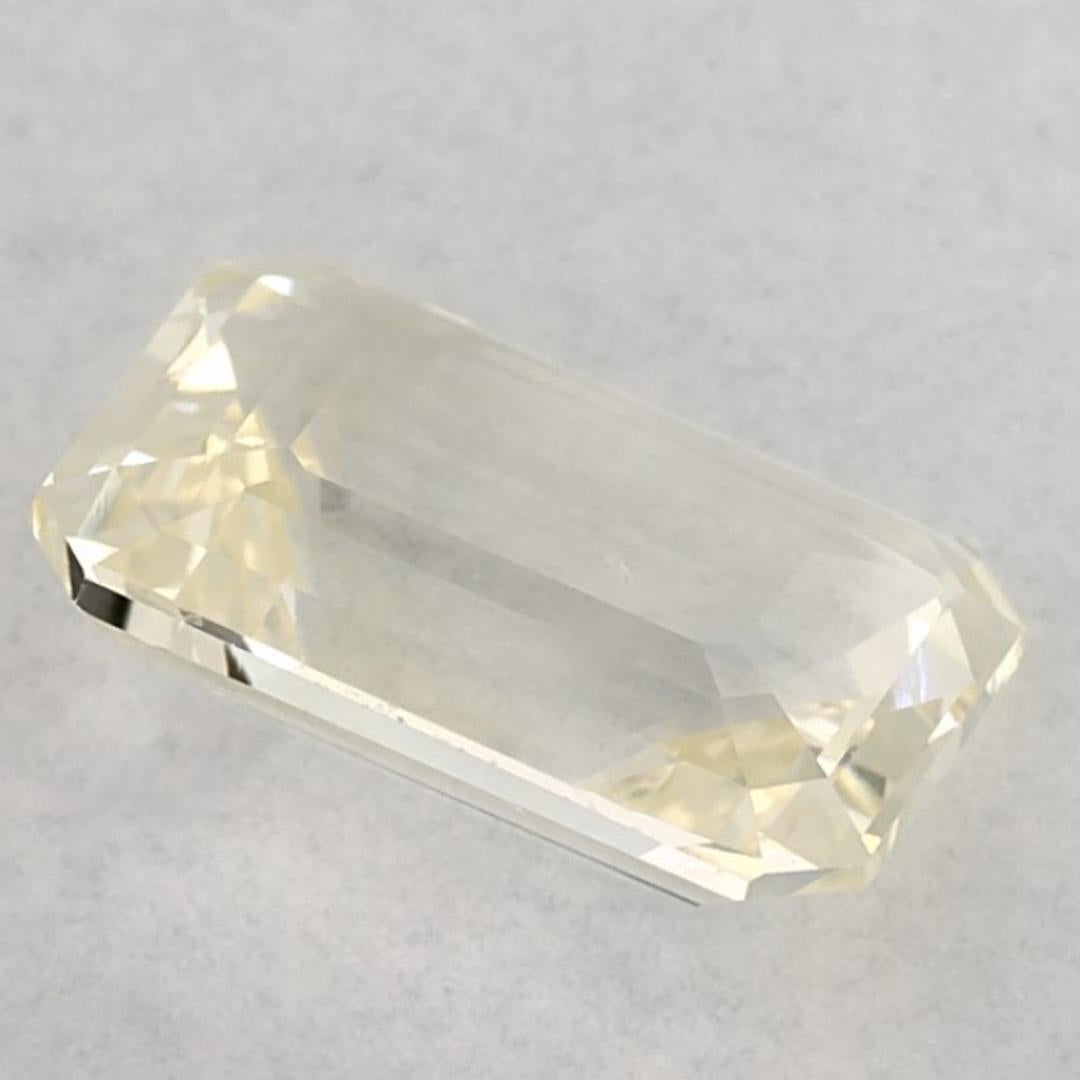 2.94 carati di zaffiro giallo ottagonale sciolto in vendita 1