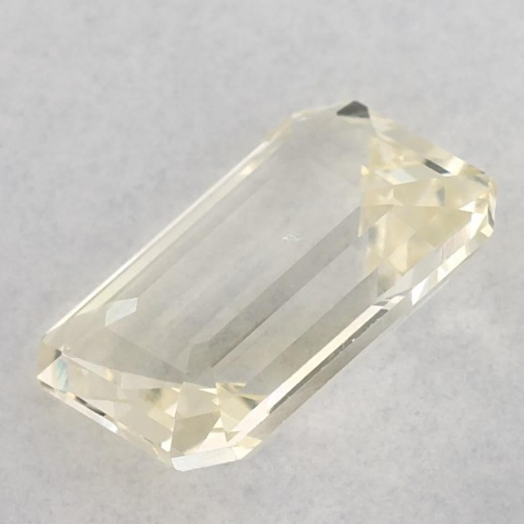 2.94 carati di zaffiro giallo ottagonale sciolto in vendita 3