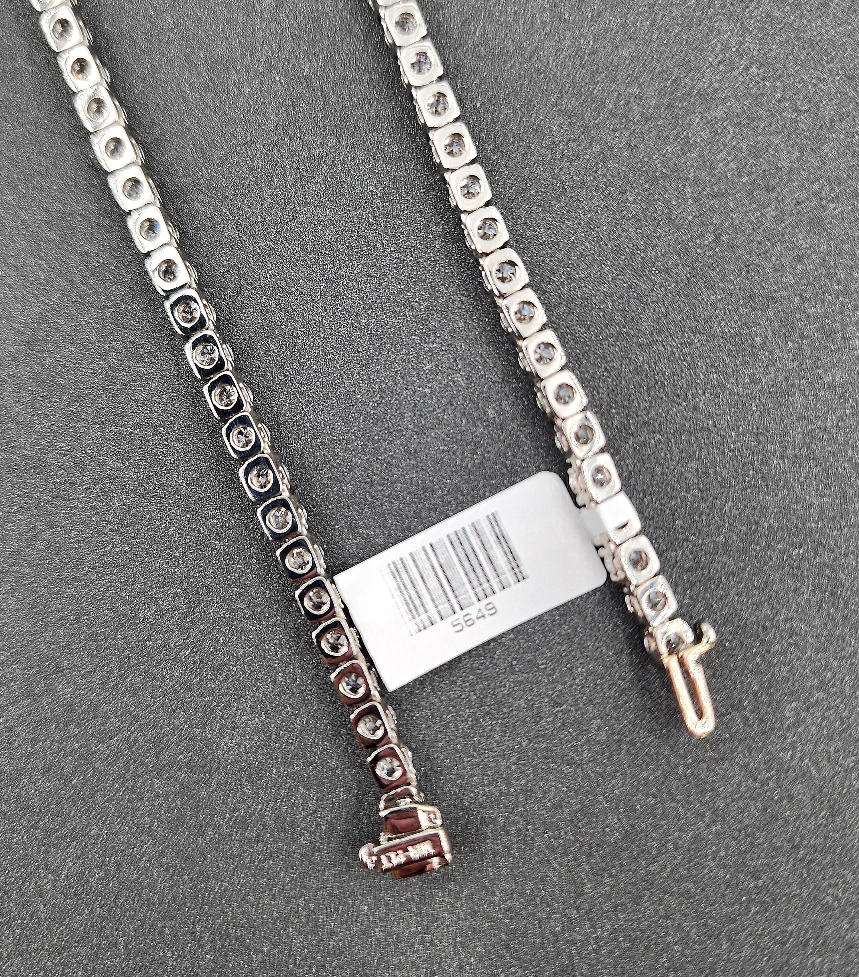 Collier de diamants gradués Riviera 29.42 ct - Platine Unisexe en vente