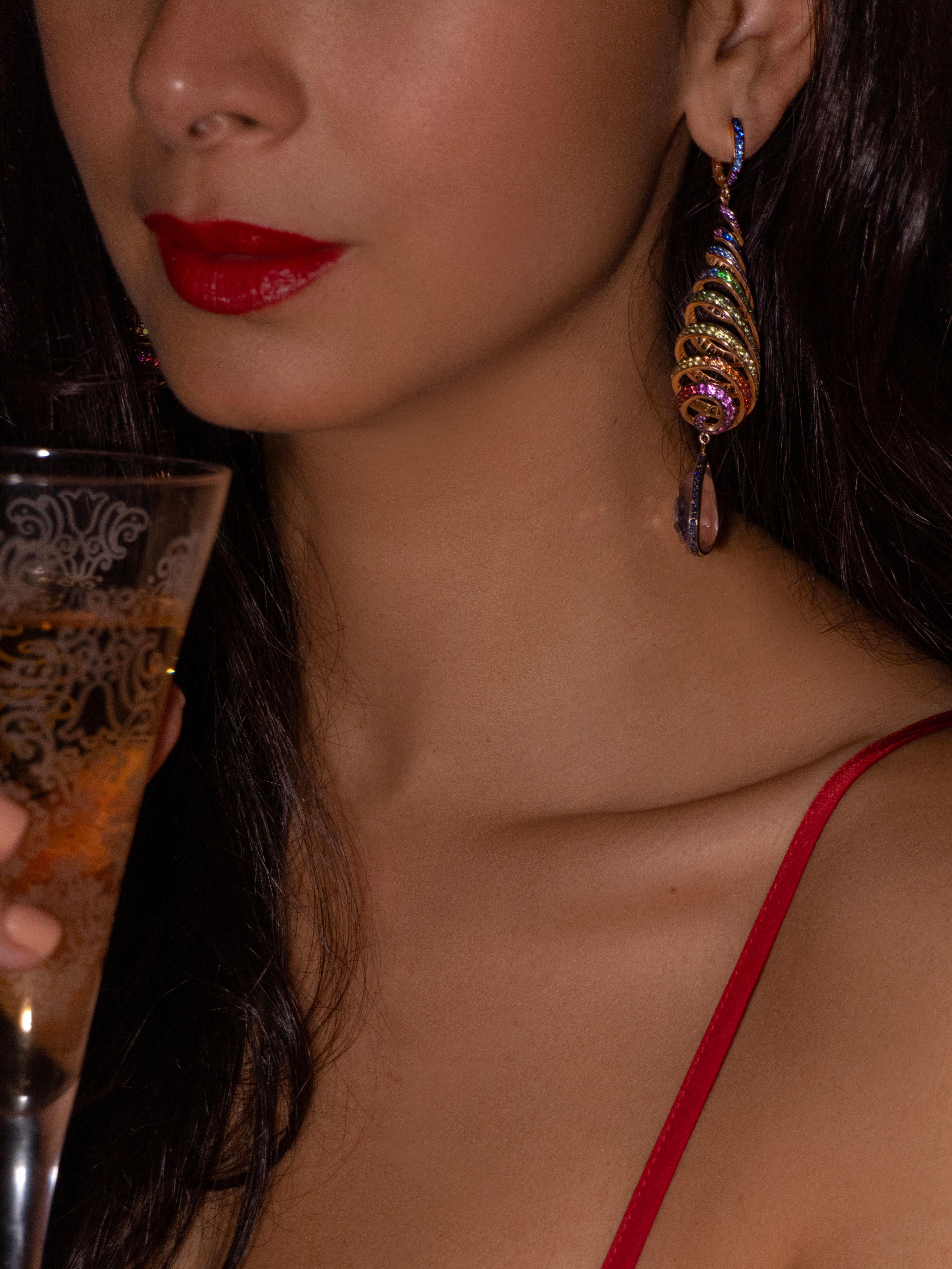 kunzite earrings