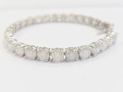 WEEK LONG CLEARANCE, 29.50ct Natural Diamond Tennis Bracelet in 14K White Gold