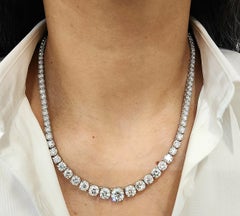 Collar de Diamantes Graduados Riviera de 29.48 ct
