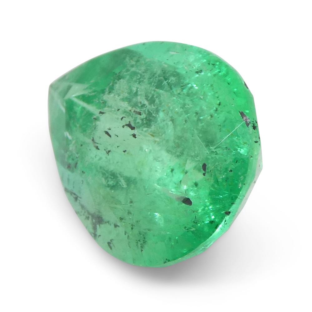 2.94ct Pear Green Emerald from Colombia For Sale 3