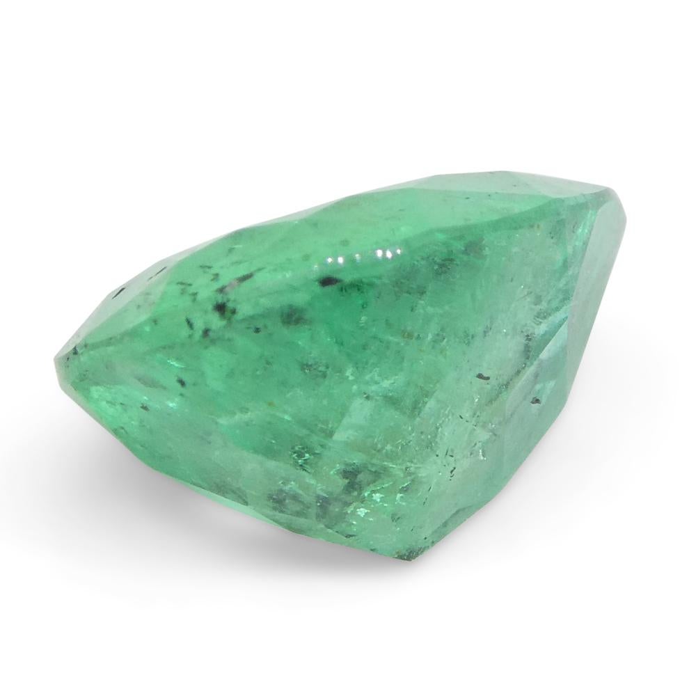 2.94ct Pear Green Emerald from Colombia For Sale 1