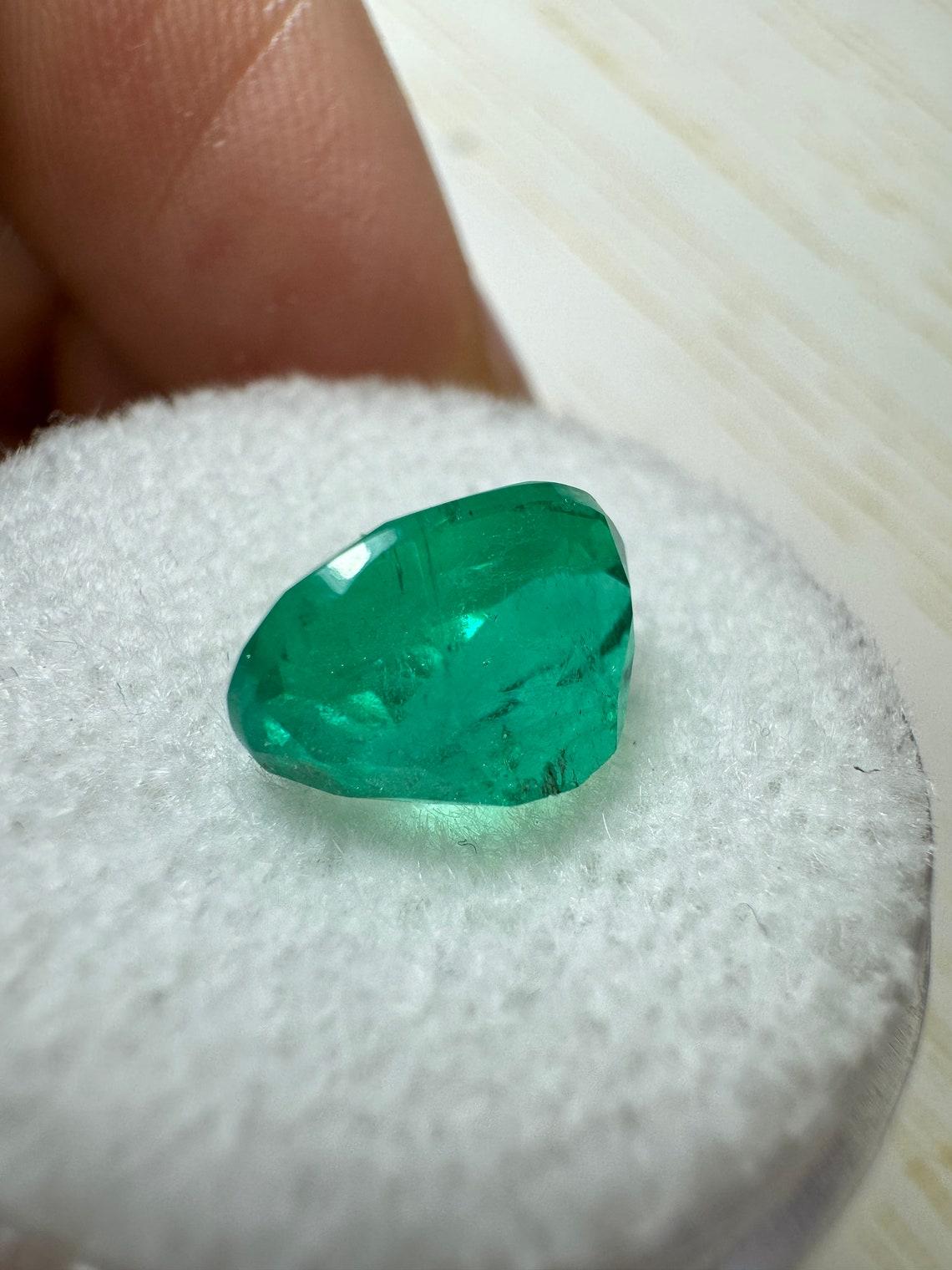 Donna 2,95 Carati 11x8 Smeraldo colombiano verde semitrasparente - Ovale  Gemma di maggio in vendita