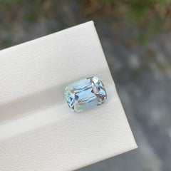 2.95 Carat Natural Loose Aquamarine Cushion Shape Gem For Jewellery Making