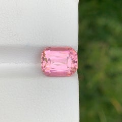 2.95 Karat natürlicher, loser Turmalin in Babyrosa, Kissen-Schliff, afghanischer Edelstein