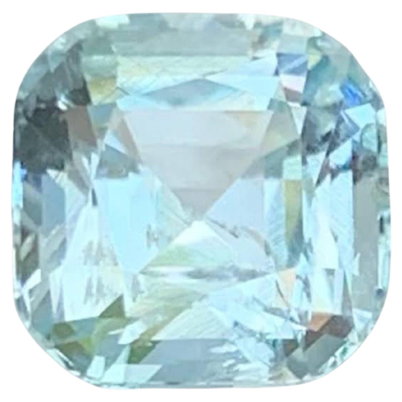 2.95 Karat Natürlicher Loser Blauer Aquamarin Stein Cushion Cut Pakistanischer Edelstein
