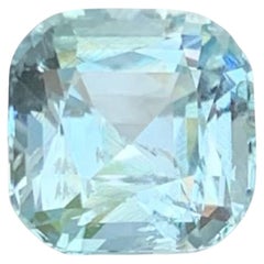 2.95 quilates de aguamarina azul natural suelta talla cojín piedra preciosa paquistaní
