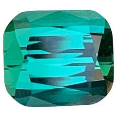 2.95 Carat Natural Loose Blue Green Tourmaline Cushion Shape Gemstone