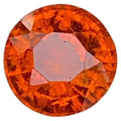 2.95 Carat Natural Loose Fanta Color Spessartite Garnet Round Cut African Gem