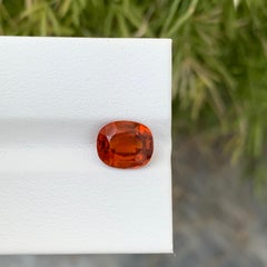 2.95 Carat Natural Loose Hessonite Garnet Oval Shape Gem For Jewellery Making
