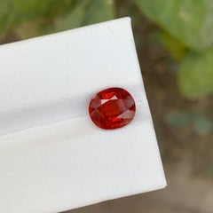 2,95 quilates de granate de hessonita natural suelto en forma ovalada