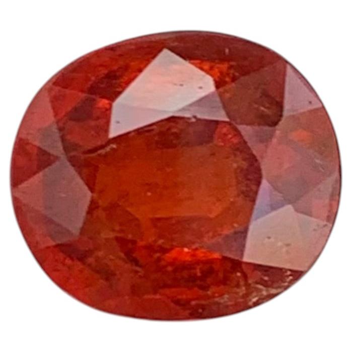 2.95 Carat Natural Loose Hessonite Garnet Oval Shape Gemstone
