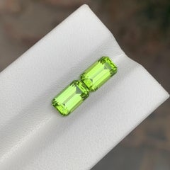 2.95 Carat Natural Loose Peridot Matching Pairs