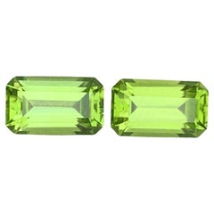 2.95 Carat Natural Loose Peridot Matching Pairs