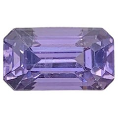 2.95 Carat Natural Loose Purple Spinel Stone Emerald Cut Tanzanian Gemstone