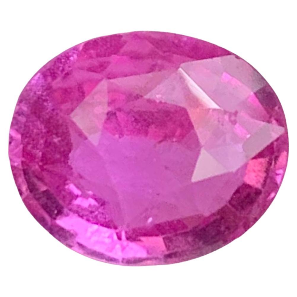 2.95 carats Loose Unheated Pink Sapphire Stone Oval Cut Natural Madagascar's Gem