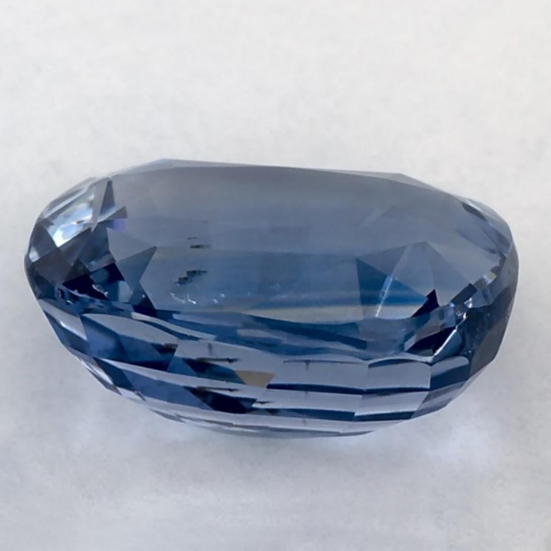 2.95 Ct Blue Sapphire Cushion Loose Gemstone In New Condition For Sale In Fort Lee, NJ