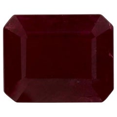 2.95 Ct Ruby Octagon Cut Loose Gemstone