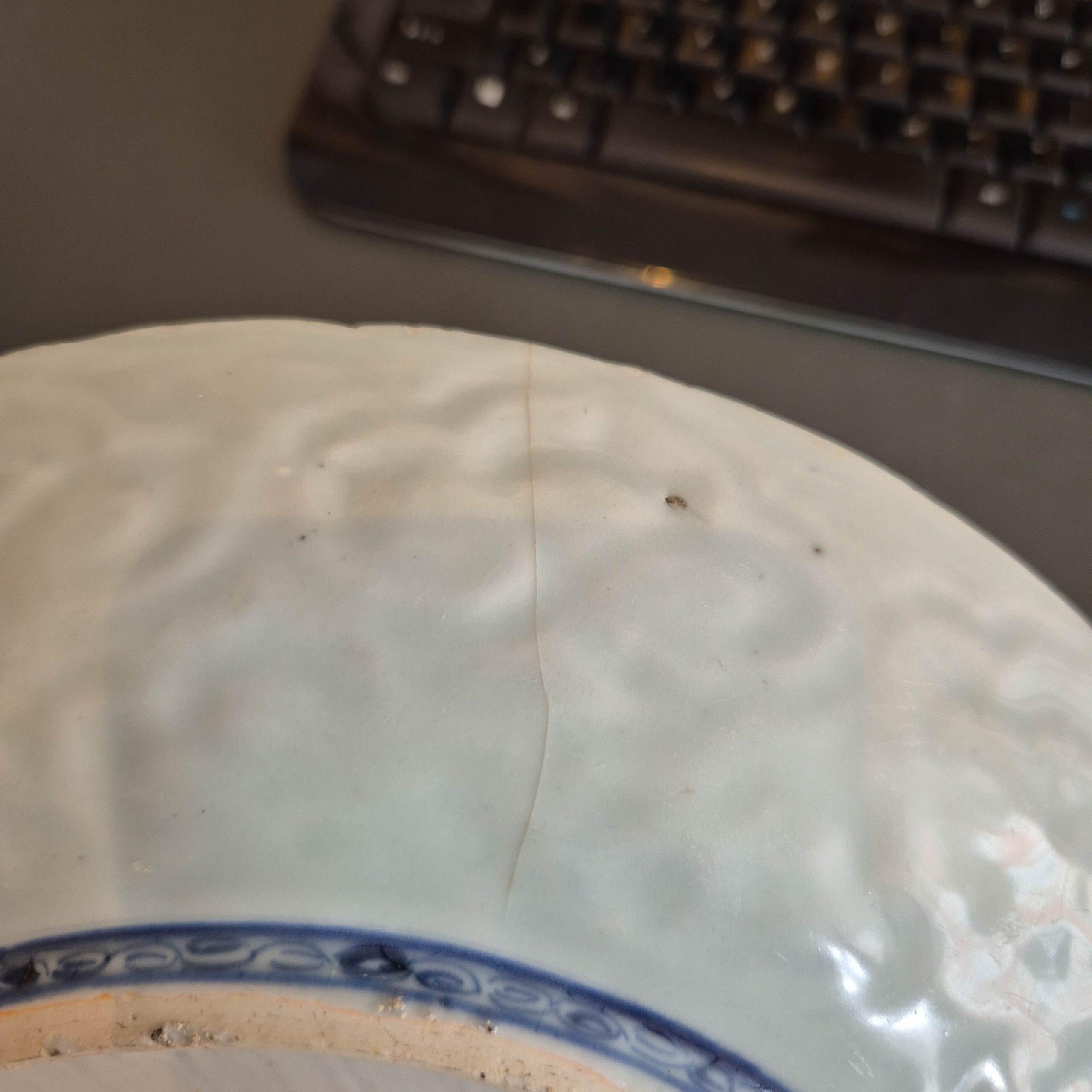 29.5CM Grande raro Wanli Antico Periodo Ming Porcellana Cinese Piatto di alta qualità in vendita 4