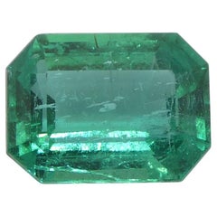 2.95ct Octagonal/Emerald Cut Green Emerald GIA Certified Zambia (F1)