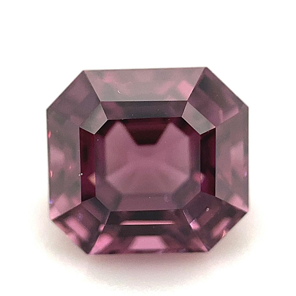 Octagon Cut 2.95ct Octagonal/Emerald Cut Pink-Purple Spinel GIA Certified Unheated For Sale