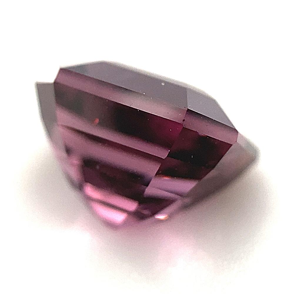 2.95ct Octagonal/Emerald Cut Pink-Purple Spinel GIA Certified Unheated For Sale 3