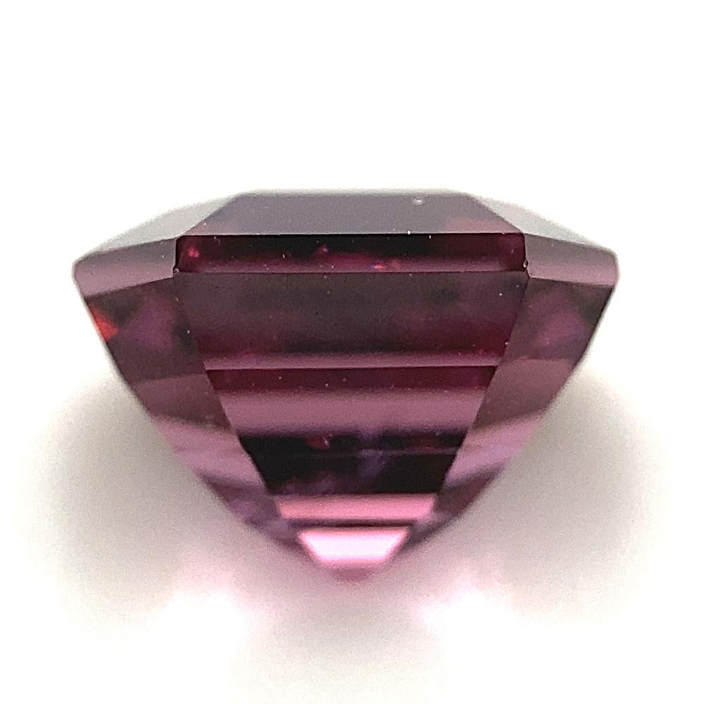 2.95ct Octagonal/Emerald Cut Pink-Purple Spinel GIA Certified Unheated For Sale 4