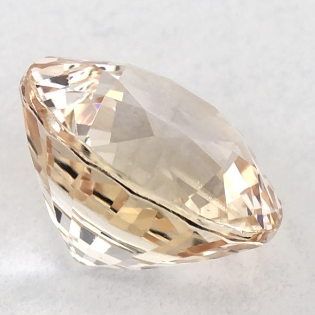 2.96 carati di zaffiro rosa rotondo sfuso in vendita 1