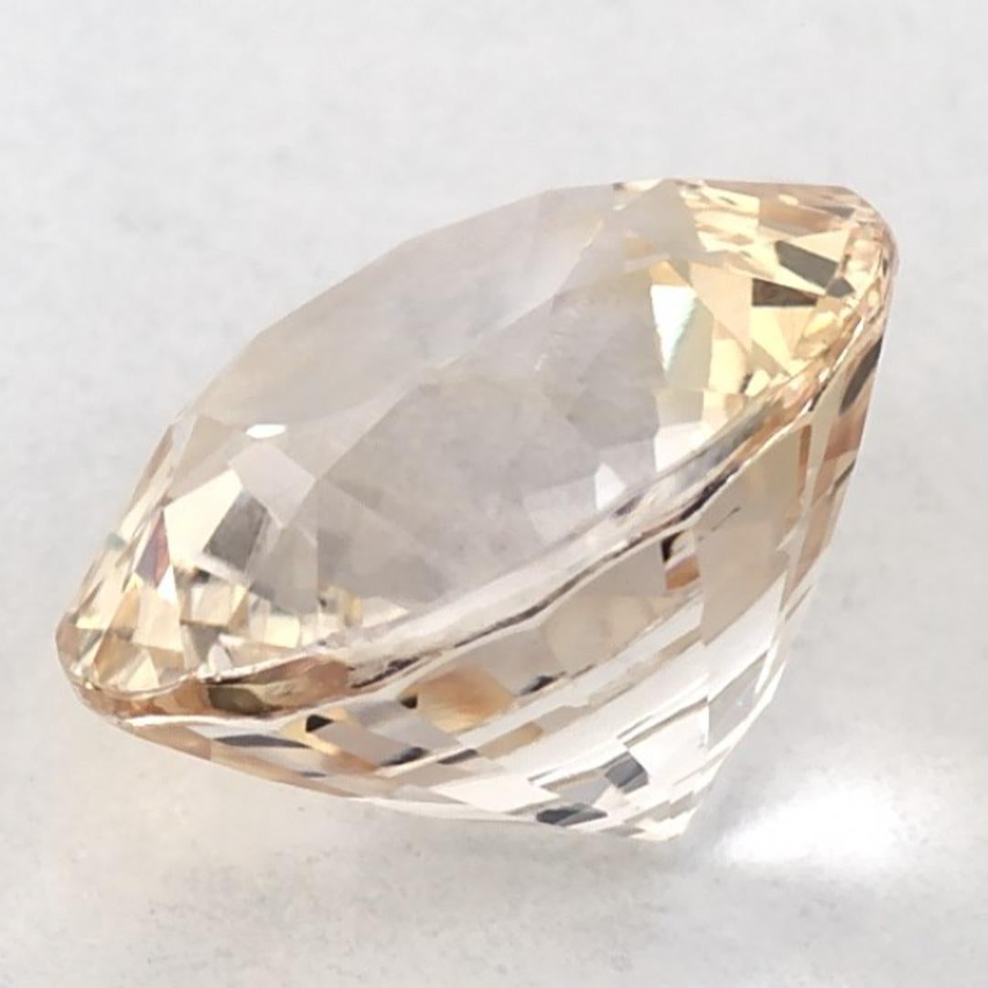 2.96 carati di zaffiro rosa rotondo sfuso in vendita 3