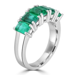 2.96 Cts Emerald Eternity Ring