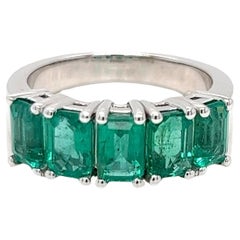 2.96 Cts Emerald Eternity Ring 