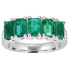2.96 Cts Emerald Eternity Ring