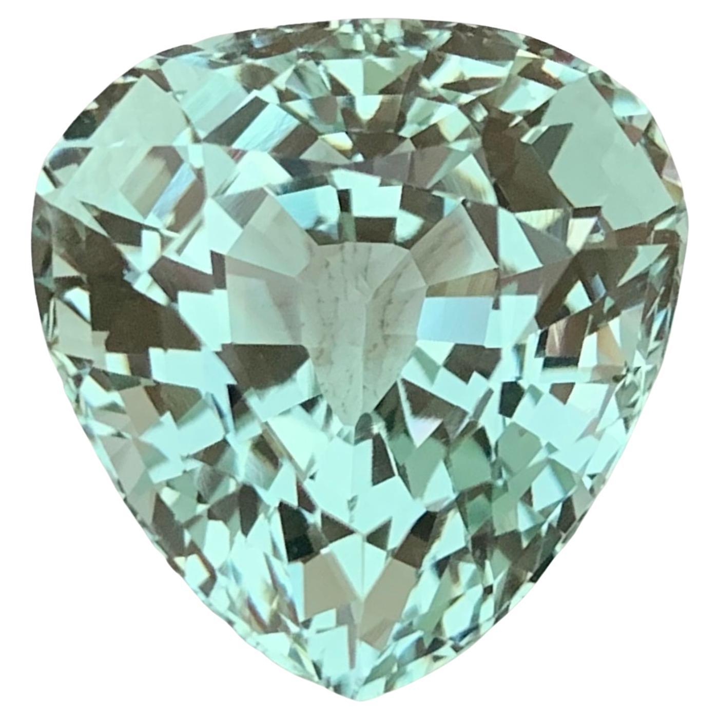 29.65 Carats Stunning Natural Loose Green Aquamarine Pear Shape From Africa Mine For Sale